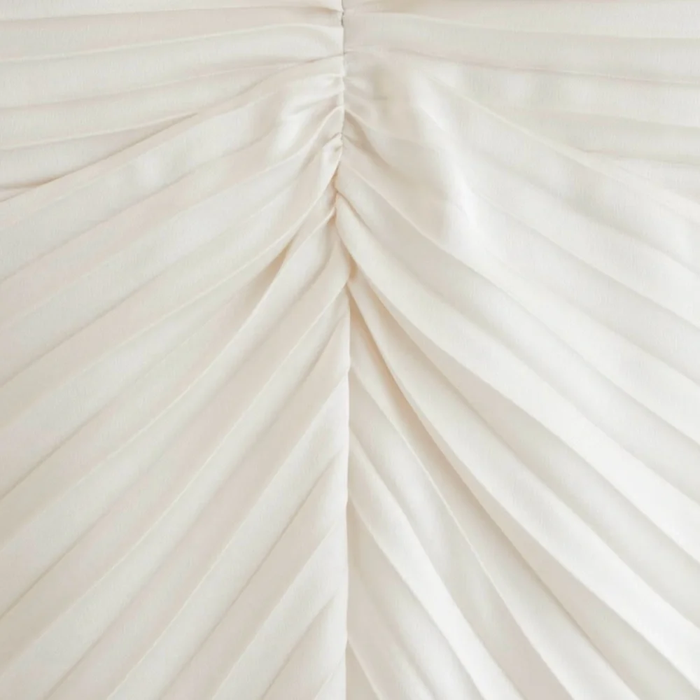 NWT - The A&F Giselle Sunburst Pleated Maxi Dress - Picture 5 of 11